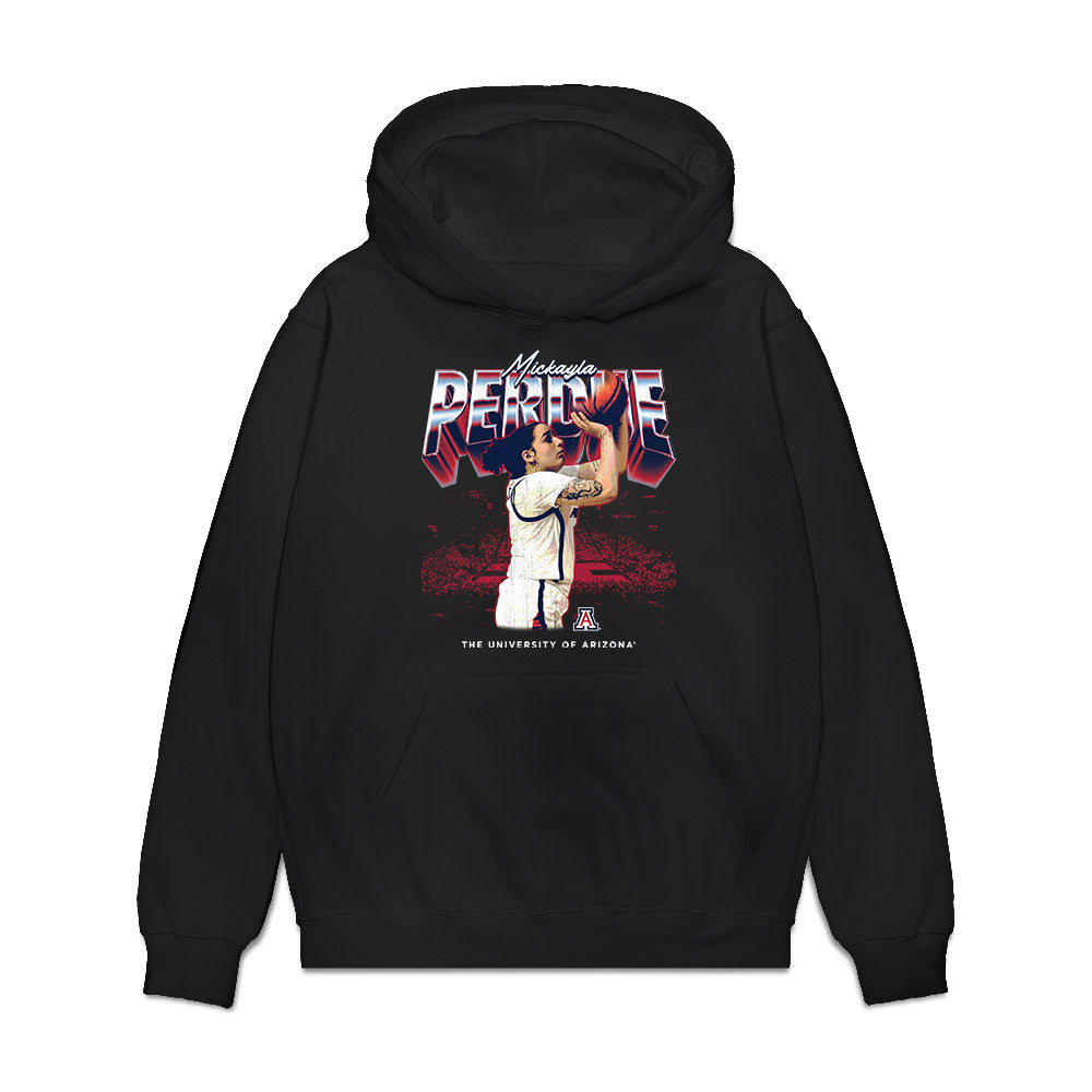 Arizona - NCAA Women's Basketball : Mickayla Perdue - Graphic Tee Premium Hooded Sweatshirt-0