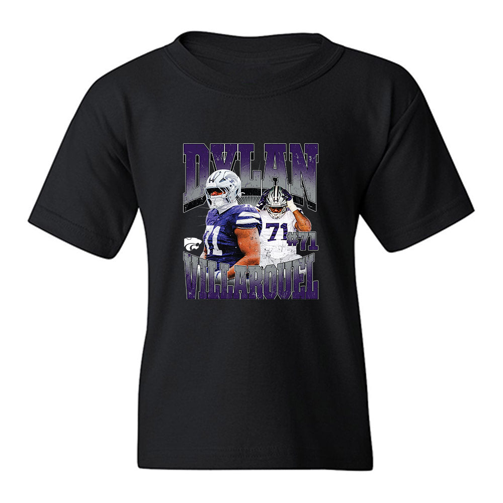 Kansas State - NCAA Football : Dylan Villarouel - Collage Youth T-Shirt-0