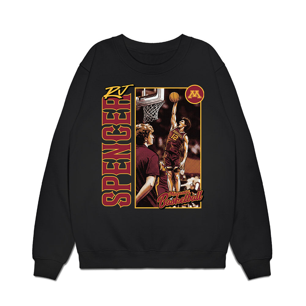 Minnesota - NCAA Men's Basketball : RJ Spencer - Card Inspired Premium Crewneck Sweatshirt-0