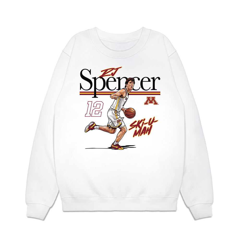 Minnesota - NCAA Men's Basketball : RJ Spencer - Graphic Premium Crewneck Sweatshirt-0