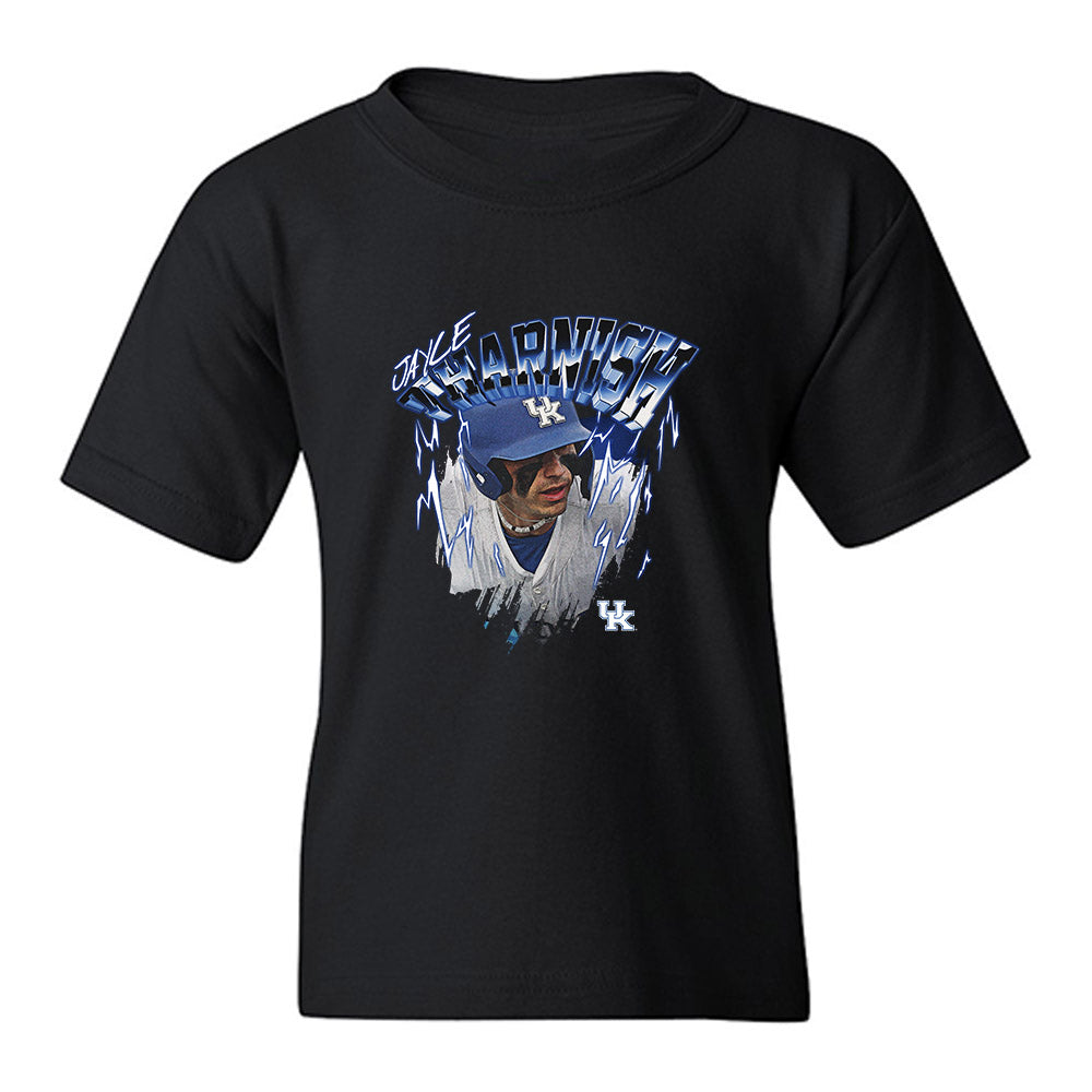 Kentucky - NCAA Baseball : Jayce Tharnish - Collage Youth T-Shirt-0