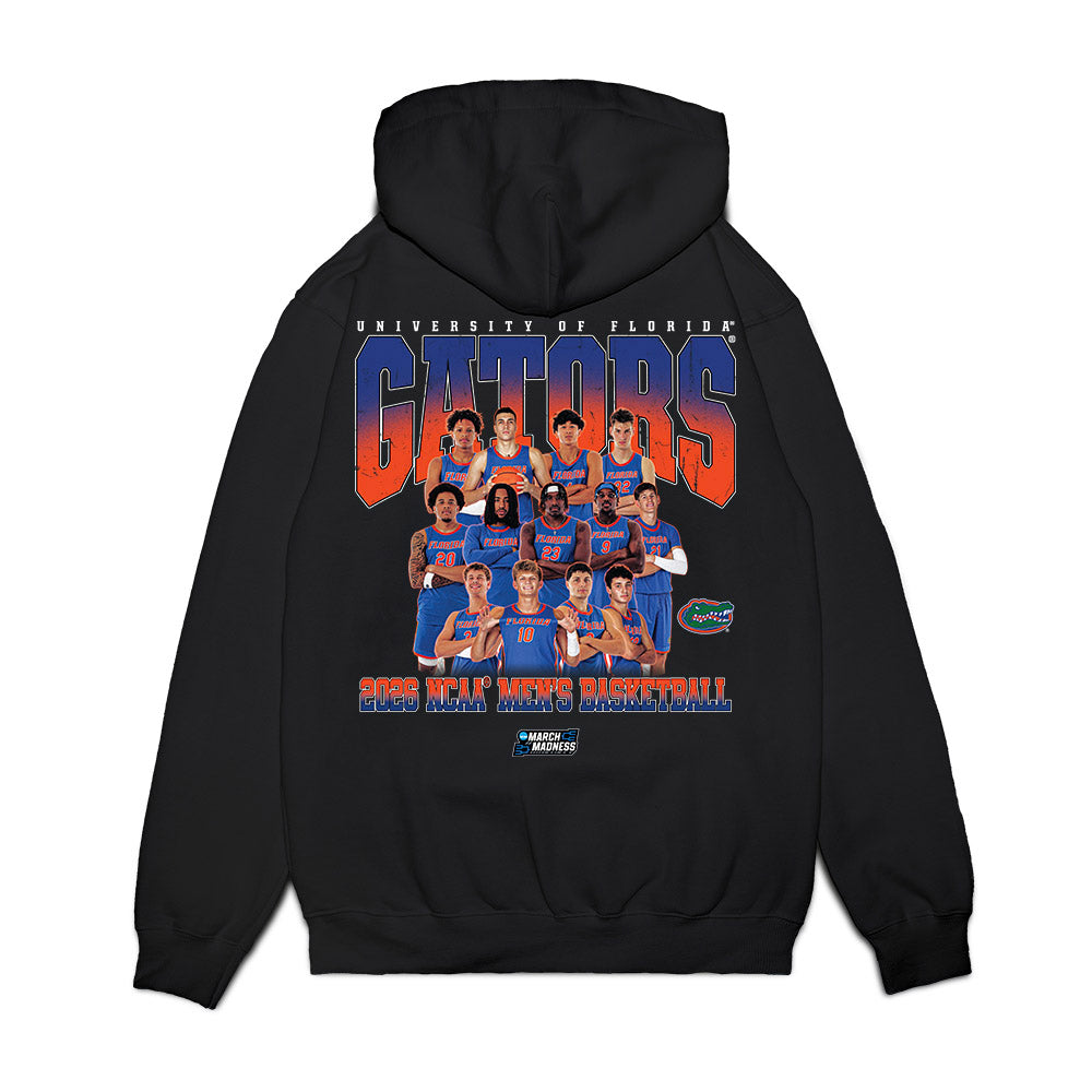 Florida - NCAA Men's Basketball : NCAA® March Madness® 2026 Team Collage Premium Hooded Sweatshirt-1