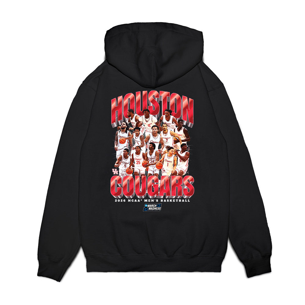 Houston - NCAA Men's Basketball : NCAA® March Madness® 2026 Team Collage Premium Hooded Sweatshirt-1