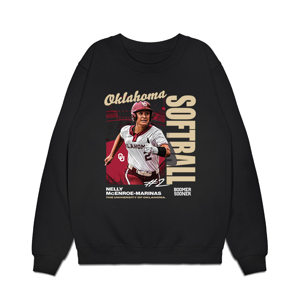 Oklahoma - NCAA Softball : Nelly McEnroe-Marinas - Collage Premium Crewneck Sweatshirt-0