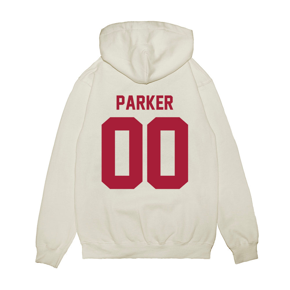 Oklahoma - NCAA Softball : Allyssa Parker - Homerun Capital Of the World Premium Hooded Sweatshirt-1