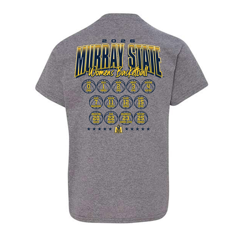 Murray State - NCAA Women's Basketball : Roster Youth T-Shirt-1