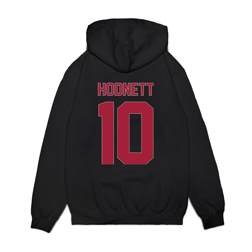 Lenoir Rhyne - NCAA Men's Basketball : Junior Hodnett - Vintage Shersey Premium Hooded Sweatshirt-1