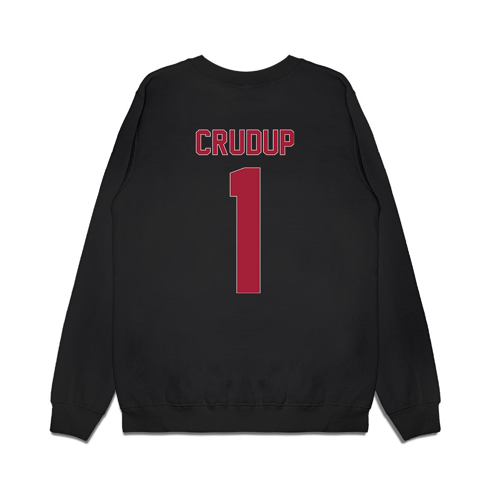 Lenoir Rhyne - NCAA Men's Basketball : Chris Crudup - Vintage Shersey Premium Crewneck Sweatshirt-1