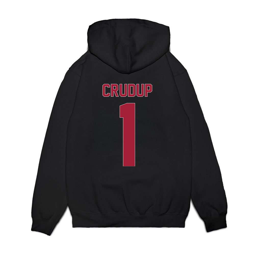Lenoir Rhyne - NCAA Men's Basketball : Chris Crudup - Vintage Shersey Premium Hooded Sweatshirt-1