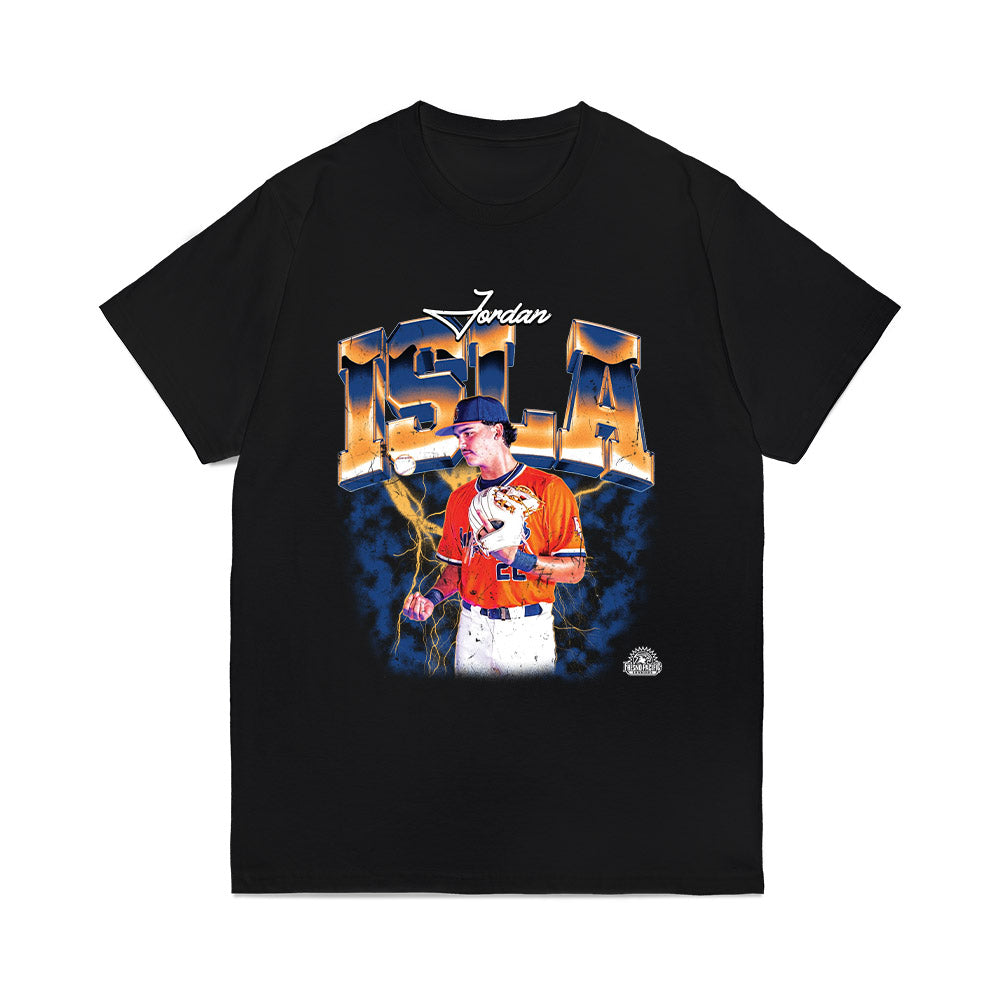 FPU - NCAA Baseball : Jordan Isla - Collage Comfort Colors T-Shirt-0
