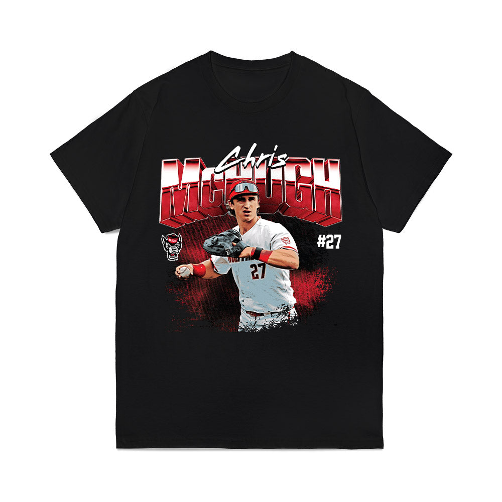 NC State - NCAA Baseball : Chris Mchugh - Collage Comfort Colors T-Shirt-0
