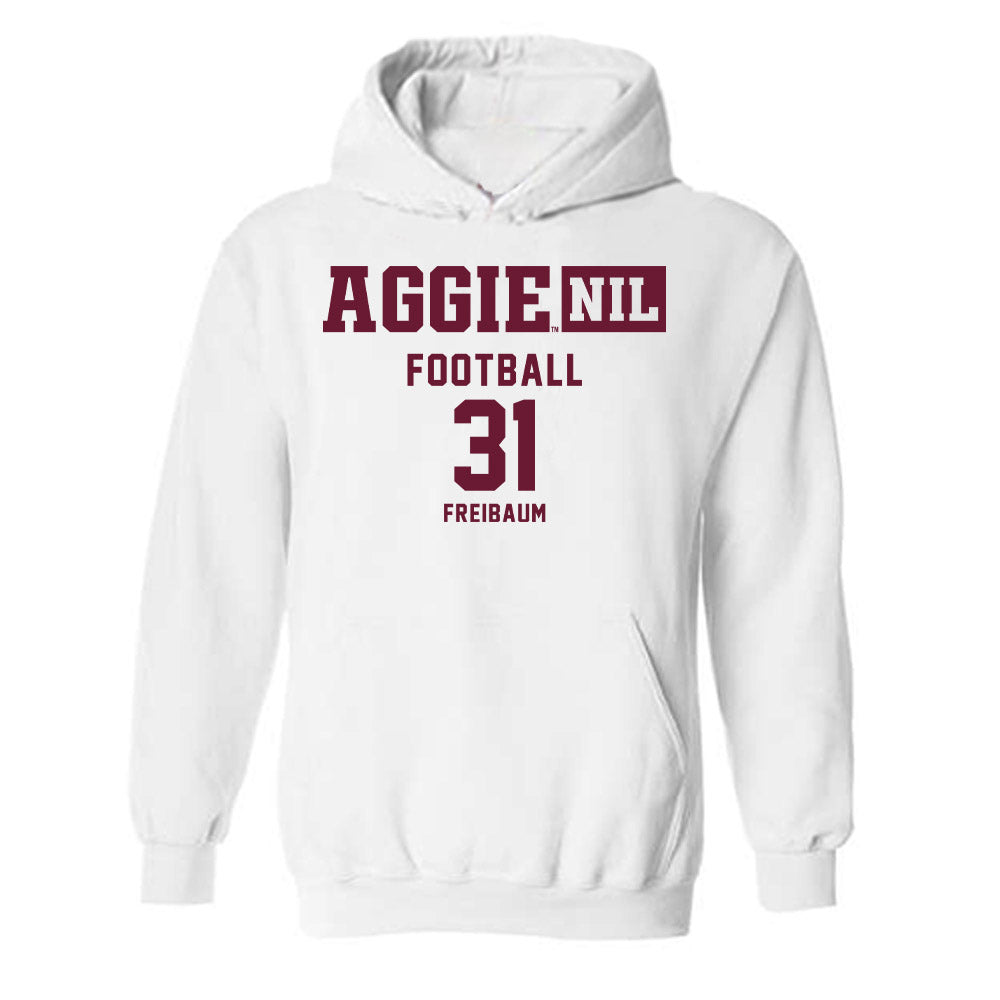 Texas A&M - NCAA Football : Shea Freibaum - Aggies NIL Classic Shersey Hooded Sweatshirt-0