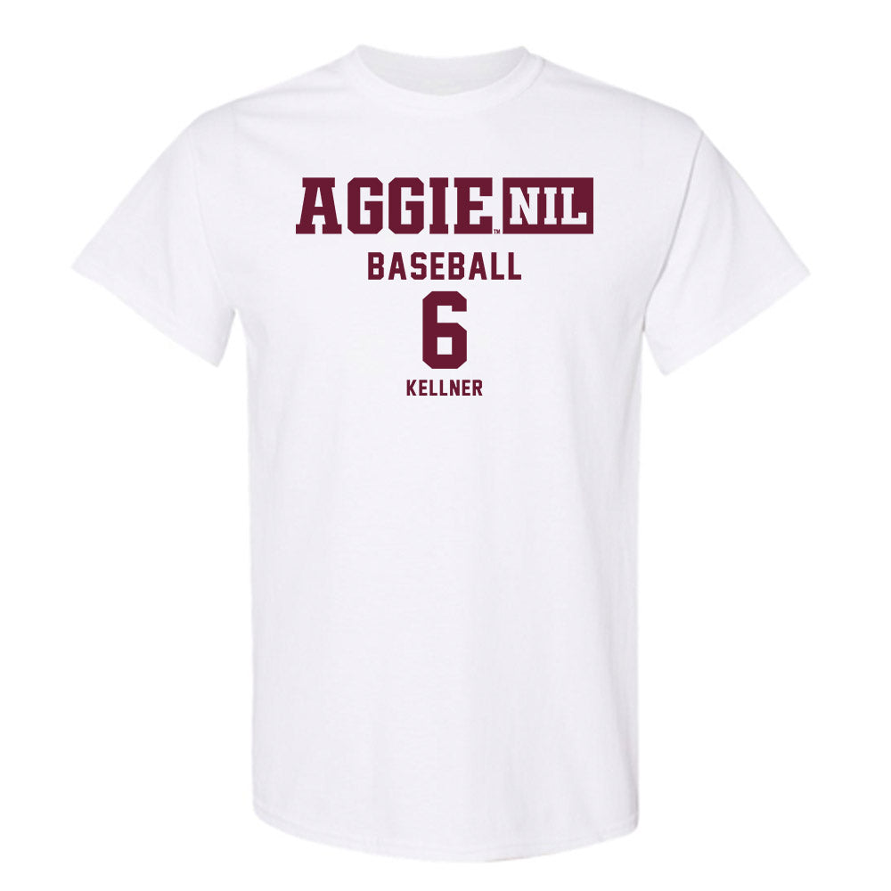 Texas A&M - NCAA Baseball : Boston Kellner - Aggies NIL Classic Shersey T-Shirt-0