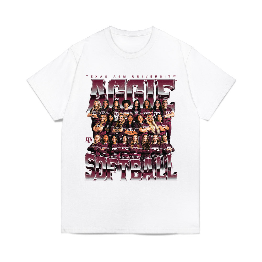 Texas A&M - NCAA Softball : Team Collage Comfort Colors T-Shirt-0