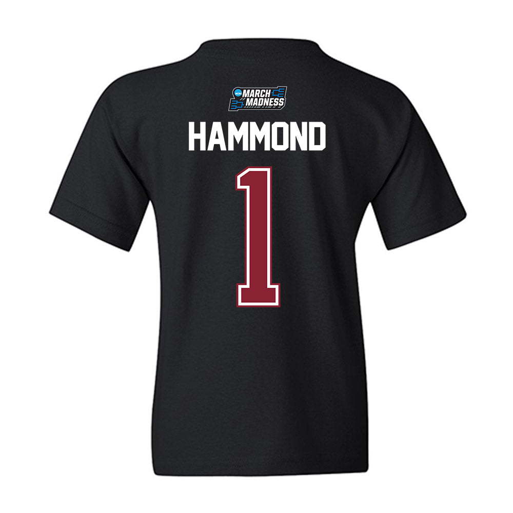 SCU - NCAA Men's Basketball : Christian Hammond - NCAA® March Madness® 2026 Youth T-Shirt-1