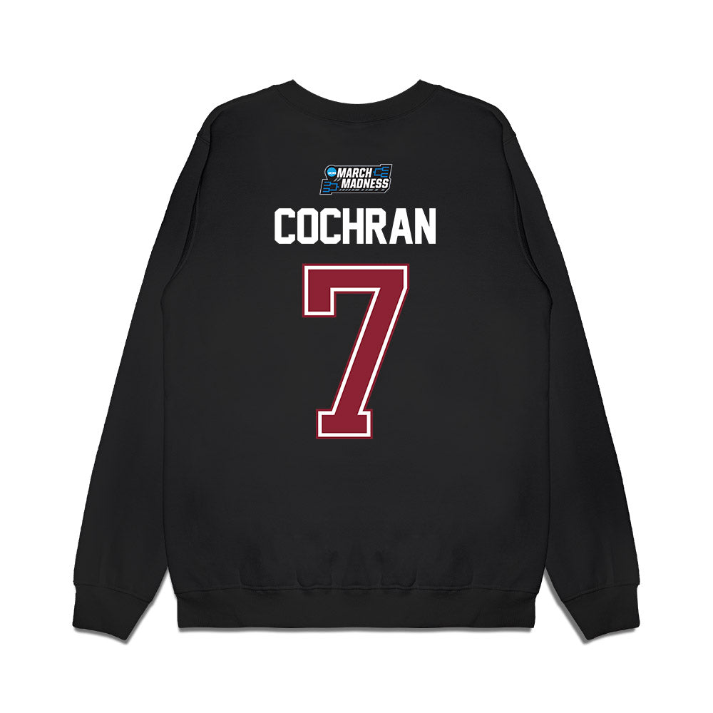 SCU - NCAA Men's Basketball : KJ Cochran - NCAA® March Madness® 2026 Premium Crewneck Sweatshirt-1