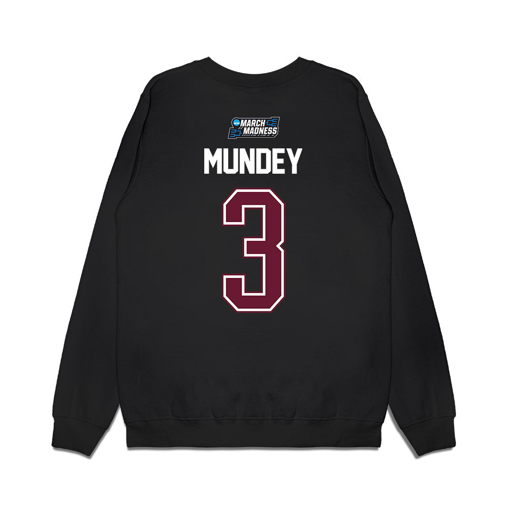 Texas A&M - NCAA Men's Basketball : Neiko Mundey - NCAA® March Madness® 2026 Premium Crewneck Sweatshirt-1