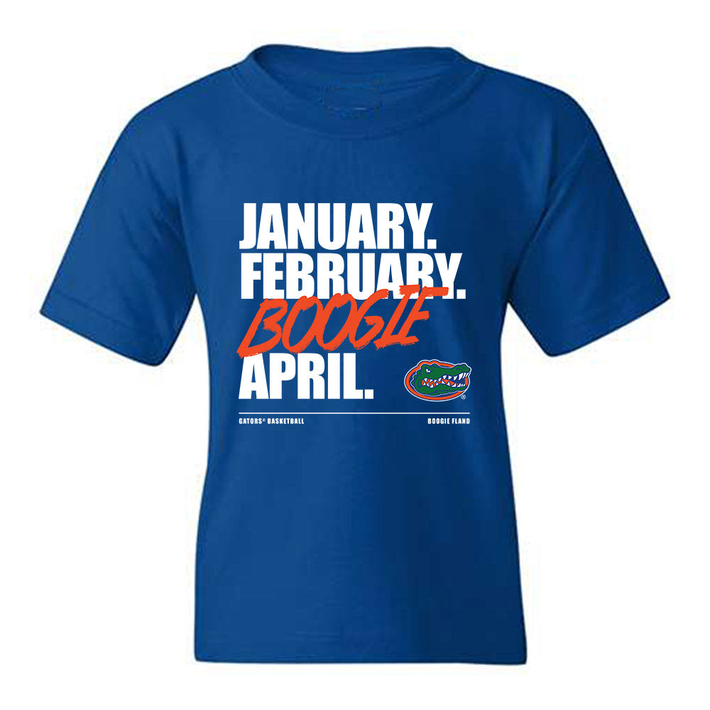 Florida - NCAA Men's Basketball : Johnuel "Boogie" Fland - Boogie Madness Youth T-Shirt-0