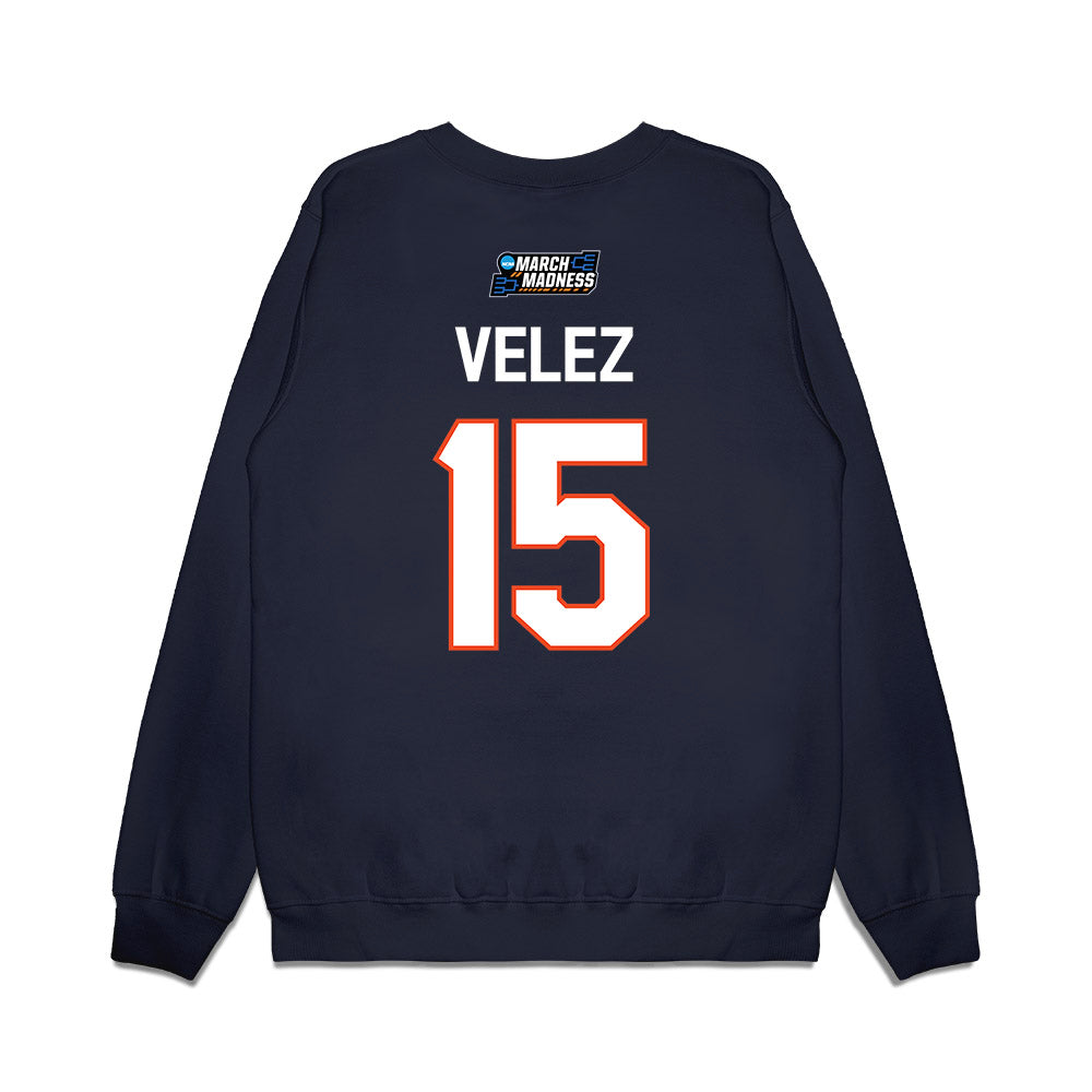 Syracuse - NCAA Women's Basketball : Angelica Velez - NCAA® March Madness® 2026 Premium Crewneck Sweatshirt-1