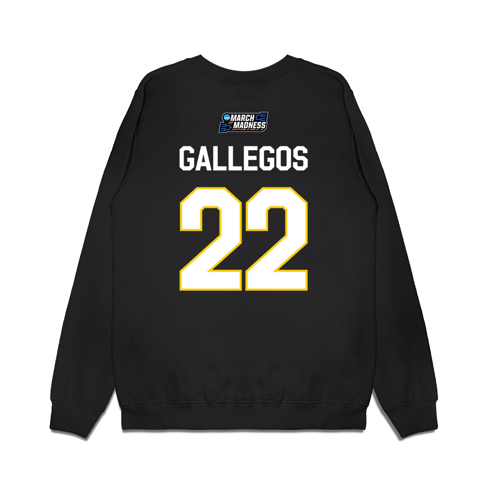 UCSD - NCAA Women's Basketball : Gracie Gallegos - NCAA® March Madness® 2026 Premium Crewneck Sweatshirt-1