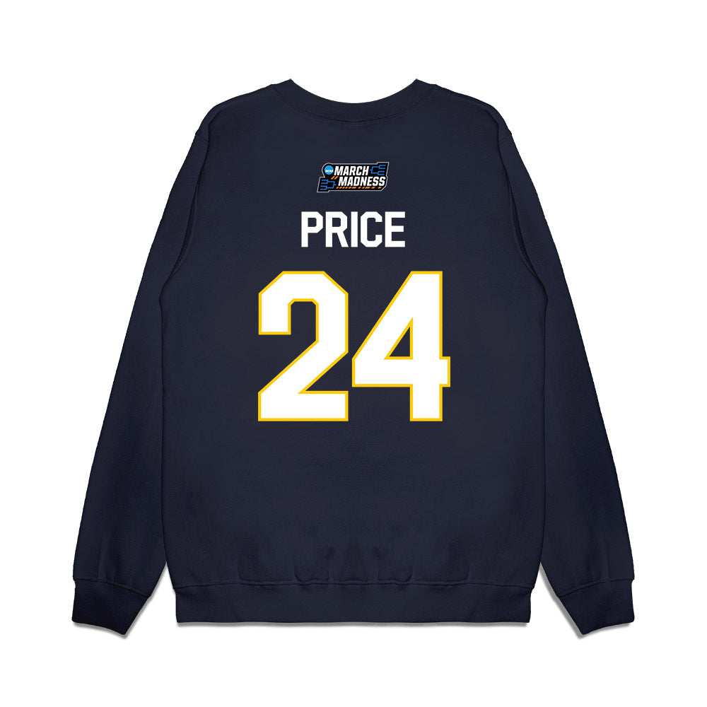UCSD - NCAA Women's Basketball : Niya Price - NCAA® March Madness® 2026 Premium Crewneck Sweatshirt-1