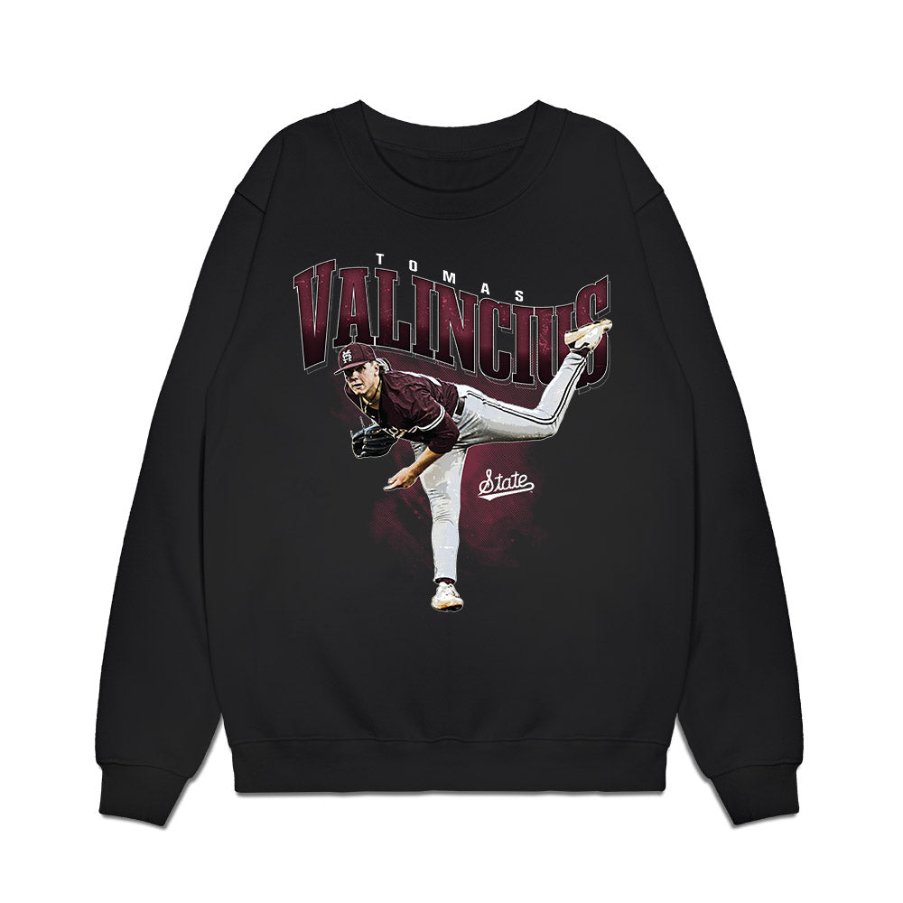 Mississippi State - NCAA Baseball : Tomas Valincius - Collage Premium Crewneck Sweatshirt-0