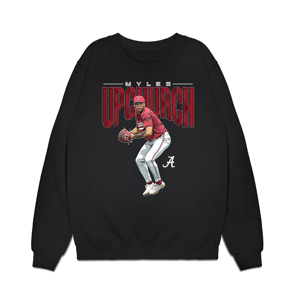 Alabama - NCAA Baseball : Myles Upchurch - Collage Premium Crewneck Sweatshirt-0