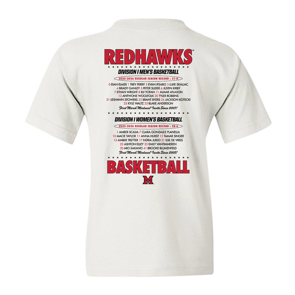 Miami of Ohio - NCAA Women's Basketball : - Roster List Youth T-Shirt-1