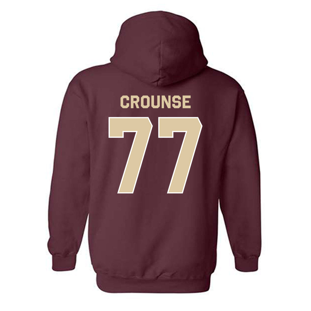 Boston College - NCAA Football : Michael Crounse - Classic Shersey Hooded Sweatshirt-1