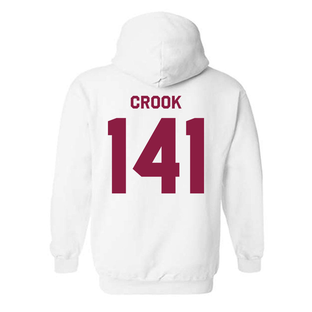 Virginia Tech - NCAA Wrestling : Tom Crook - Classic Shersey Hooded Sweatshirt-1