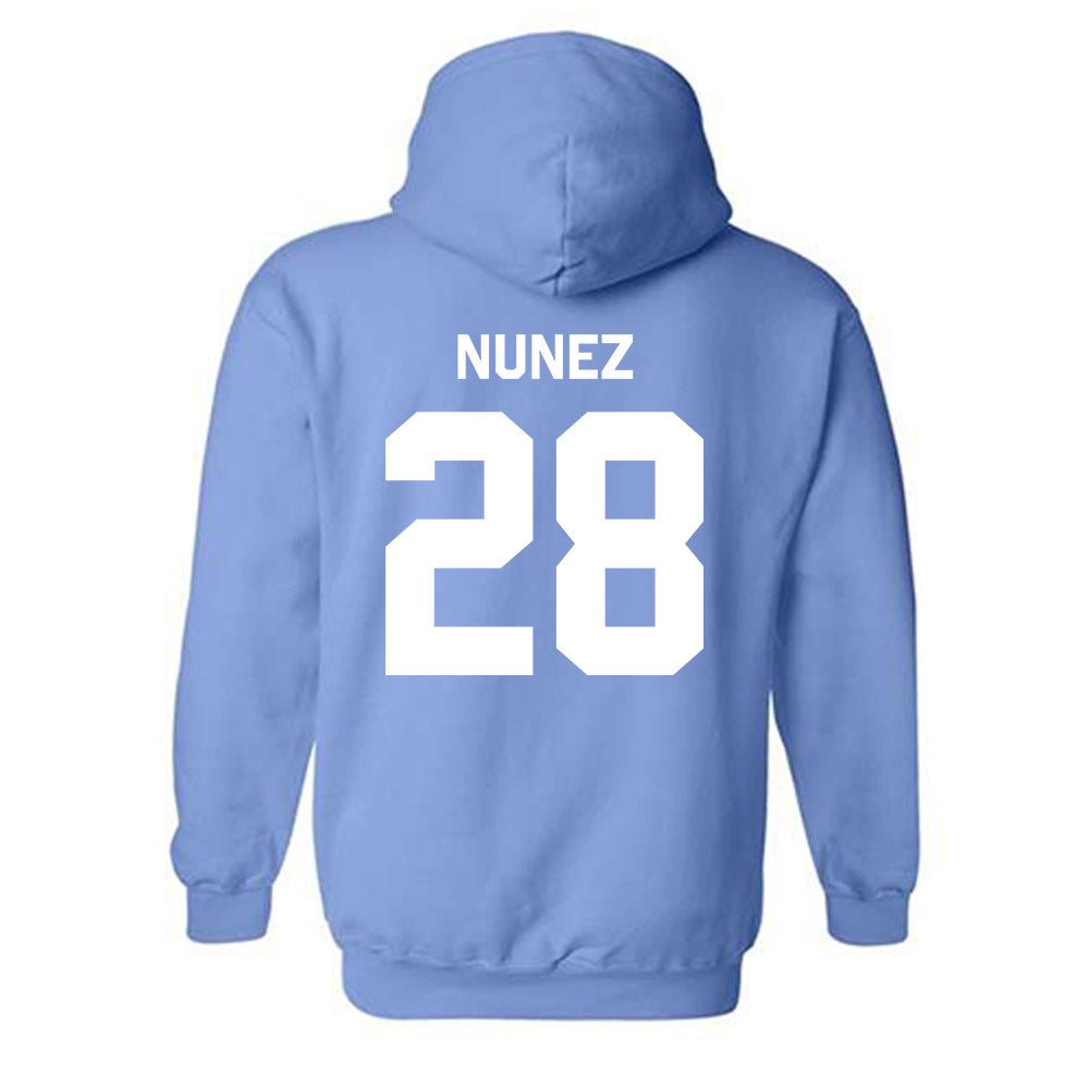 UNC - NCAA Baseball : Jadyn Nunez - Classic Shersey Hooded Sweatshirt-1