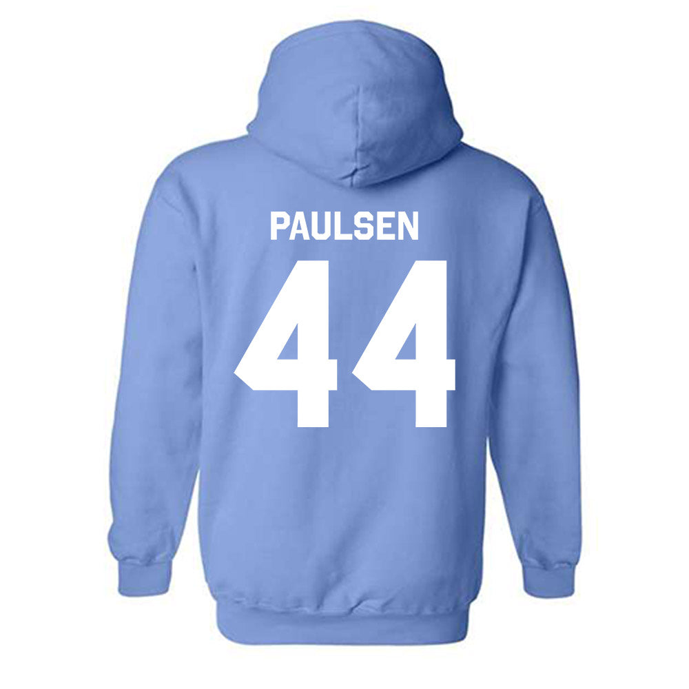 UNC - NCAA Baseball : Erik Paulsen - Classic Shersey Hooded Sweatshirt-1