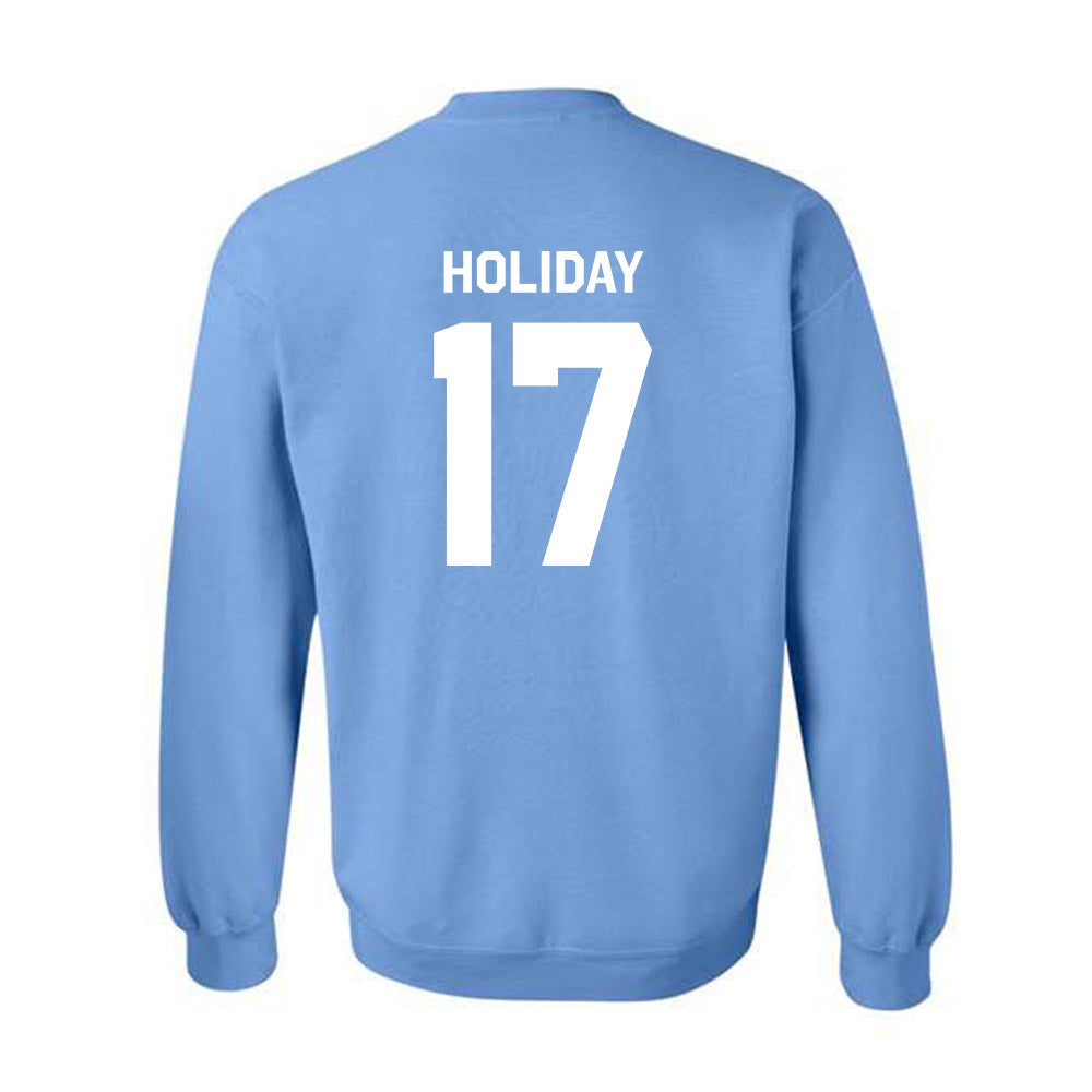 UNC - NCAA Baseball : Talan Holiday - Classic Shersey Crewneck Sweatshirt-1