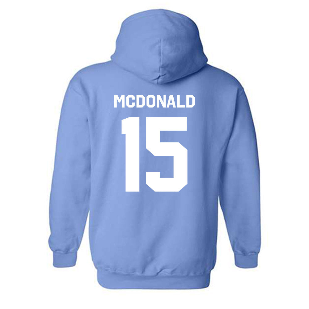 UNC - NCAA Football : Derek McDonald - Classic Shersey Hooded Sweatshirt-3