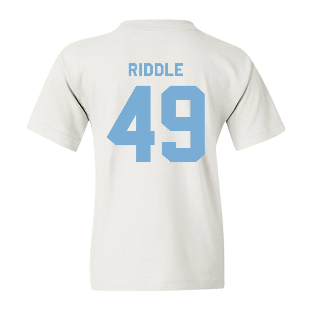 UNC - NCAA Men's Lacrosse : Alec Riddle - Classic Shersey Youth T-Shirt-1