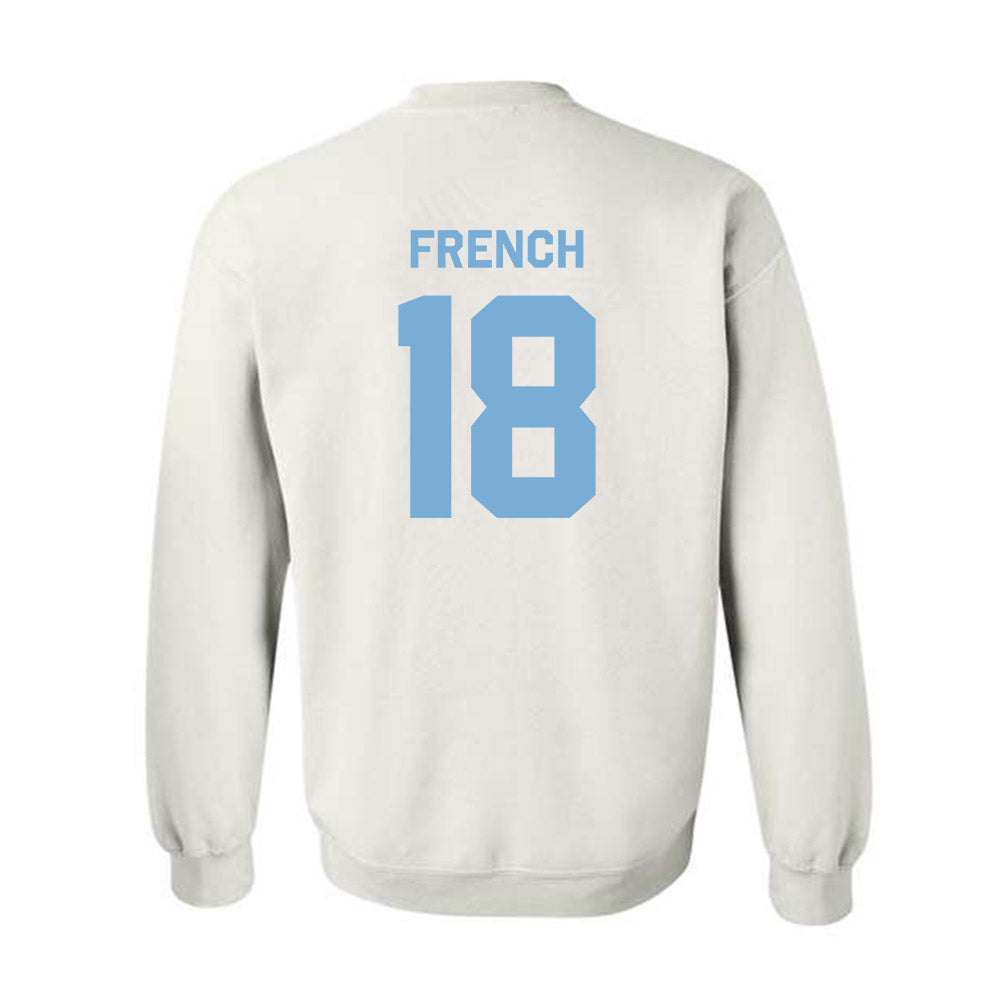 UNC - NCAA Baseball : Carter French - Classic Shersey Crewneck Sweatshirt-1