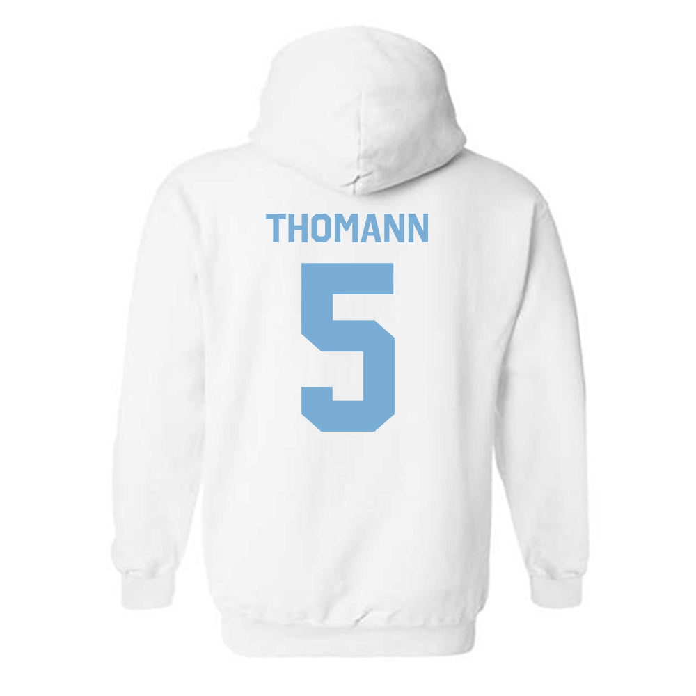 UNC - NCAA Men's Lacrosse : Peter Thomann - Classic Shersey Hooded Sweatshirt-1
