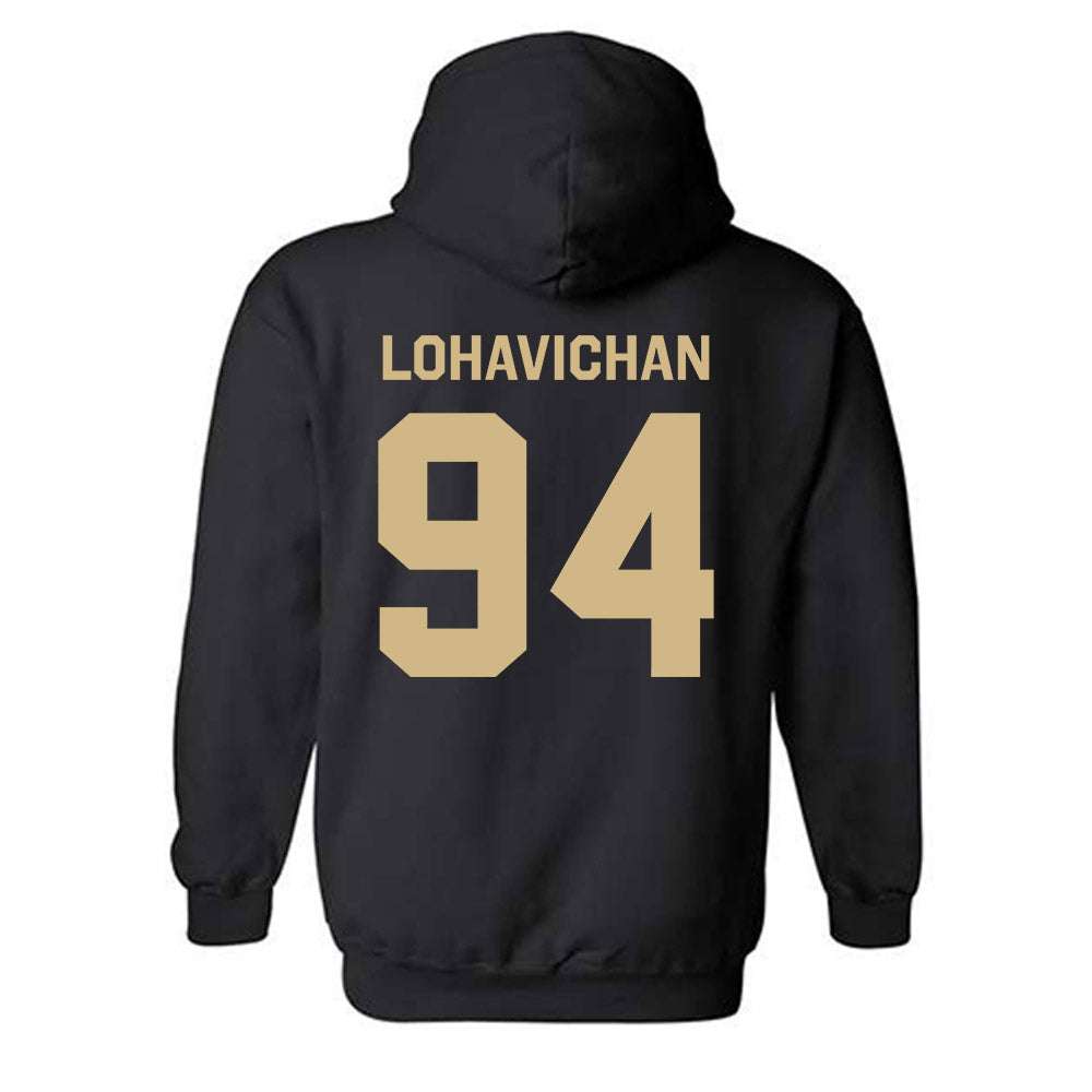 Wake Forest - NCAA Football : Zach Lohavichan - Classic Shersey Hooded Sweatshirt-3
