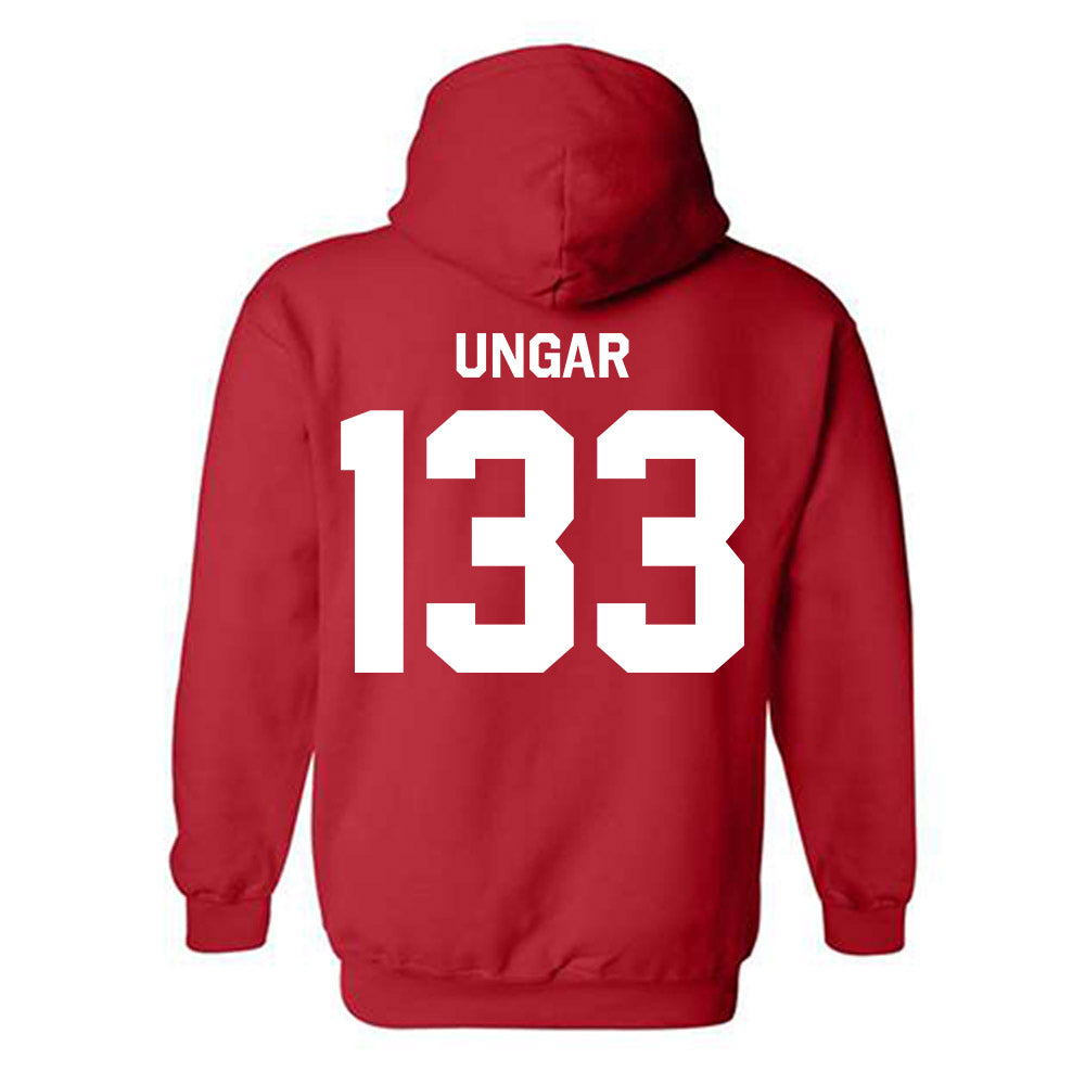 Rutgers - NCAA Wrestling : Brett Ungar - Classic Shersey Hooded Sweatshirt-1