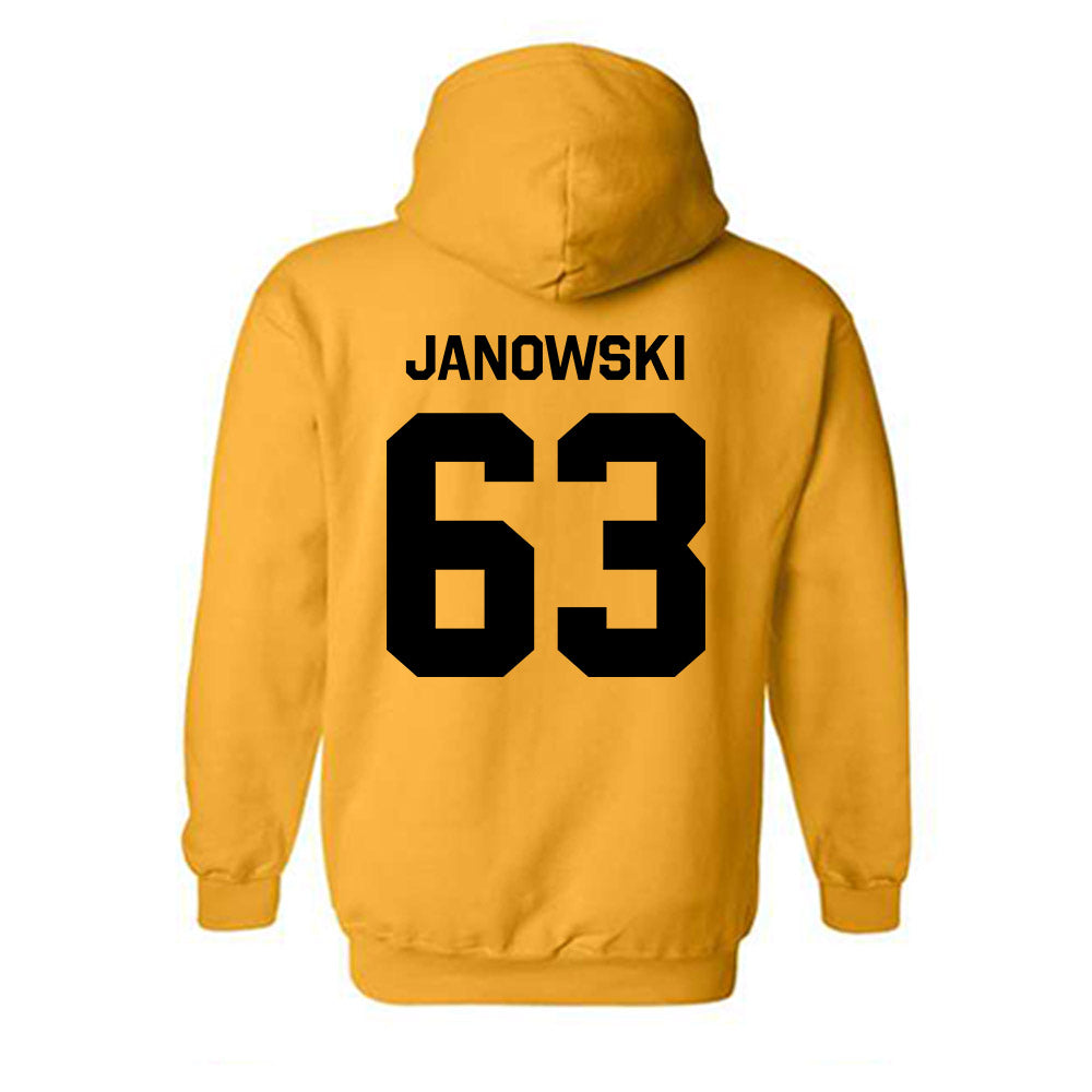 Iowa - NCAA Football : Josh Janowski - Classic Shersey Hooded Sweatshirt-1