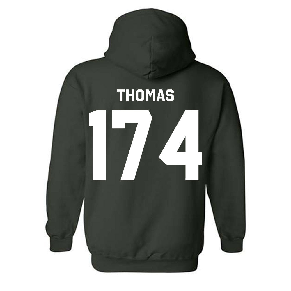 Michigan State - NCAA Wrestling : Cory Thomas - Classic Shersey Hooded Sweatshirt-1