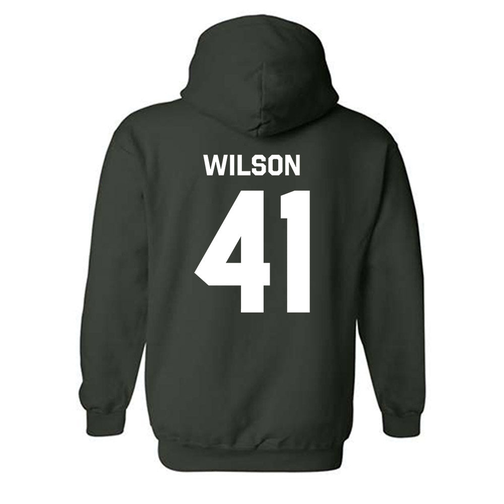 Michigan State - NCAA Football : Jaxson Wilson - Classic Shersey Hooded Sweatshirt-1