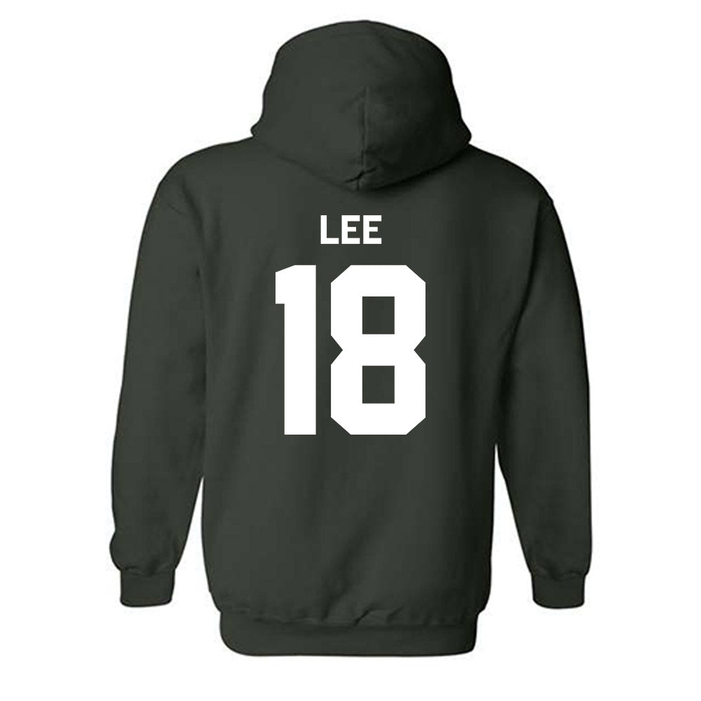 Michigan State - NCAA Men's Ice Hockey : Ryker Lee - Classic Shersey Hooded Sweatshirt-1