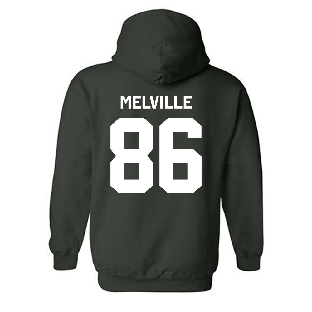 Michigan State - NCAA Football : Ethan Melville - Classic Shersey Hooded Sweatshirt-1