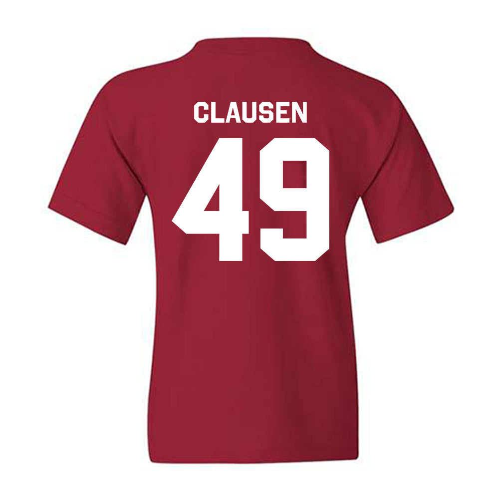 Indiana - NCAA Football : Drew Clausen - Classic Shersey Youth T-Shirt-1
