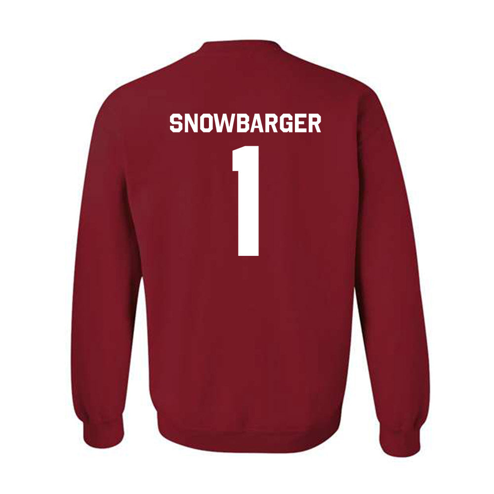 Indiana - NCAA Women's Volleyball : Sara Snowbarger - Classic Shersey Crewneck Sweatshirt-1
