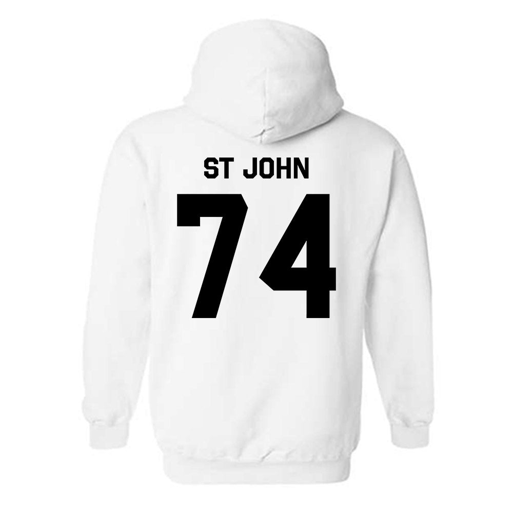 Purdue - NCAA Football : Jalen St John - Classic Shersey Hooded Sweatshirt-1