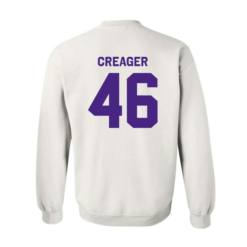 Northwestern - NCAA Football : Lincoln Creager - Classic Shersey Crewneck Sweatshirt-1