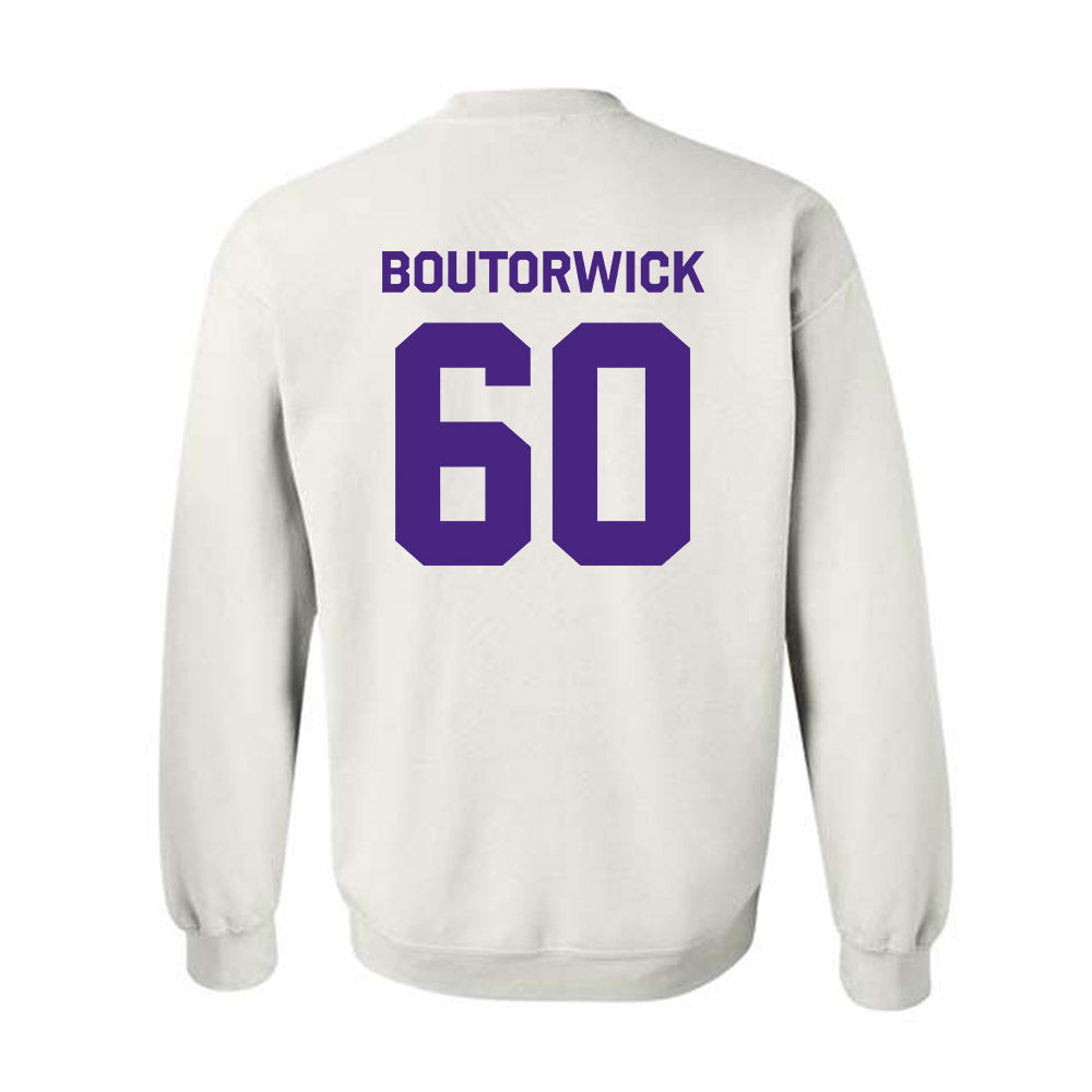 Northwestern - NCAA Football : Evan Boutorwick - Classic Shersey Crewneck Sweatshirt-1