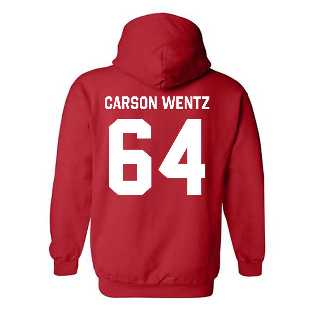 Houston - NCAA Football : Jackson Carson Wentz - Classic Shersey Hooded Sweatshirt-1